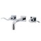 Kingston Brass KS6121DFL Two-Handle Wall Mount Bathroom Faucet, Polished Chrome KS6121DFL - alternate 1